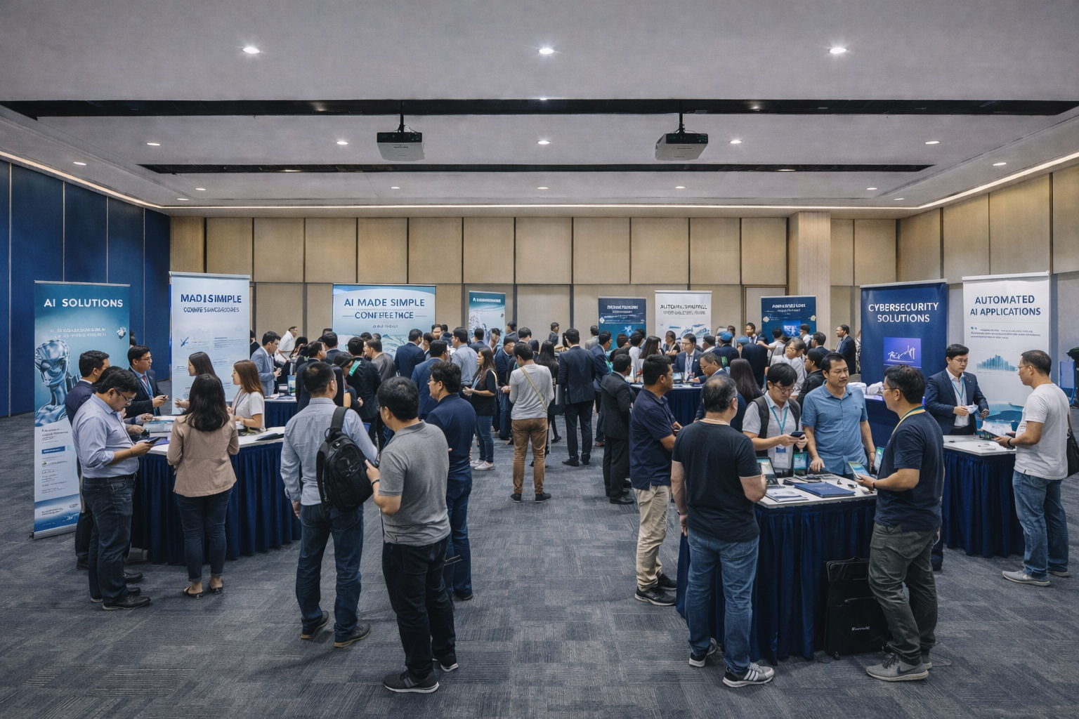 AI exhibition scene